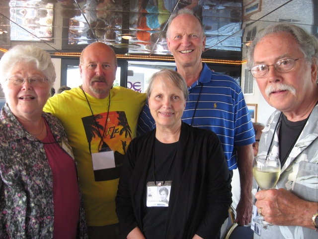 Mary Jo Kaess Shaw, Roger Eckers, Kathy Buresh Takacs, Dennis Olson, and Jay Goetting.