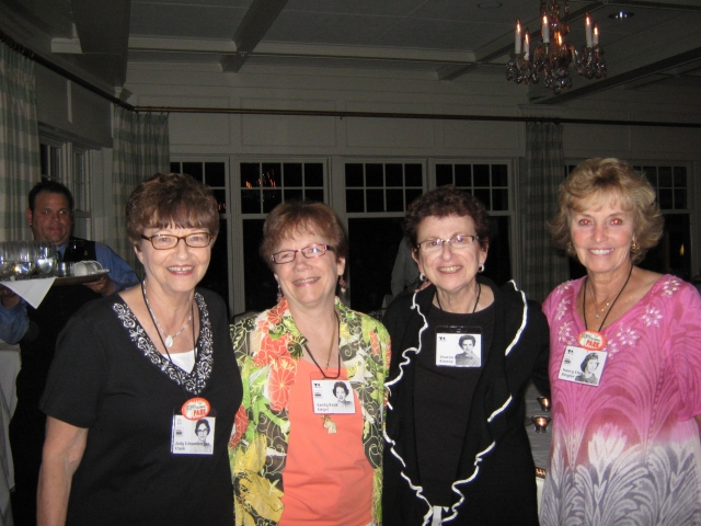 Judy Schoenberger Frank, Sandy Bank Siegel, Sharon Winthrop Kivenw, Nancy Stobe Ringler